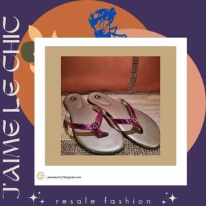 G by Guess Pink Fashion Flip Flops
